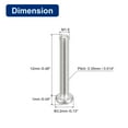 thumbnail image 2 of 304 Stainless Steel Machine Screws, 100 Pack M1.6x12mm Slotted Drive Pan Head Screw Bolts, 2 of 5
