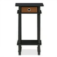 thumbnail image 5 of Furinno Turn-N-Tube Tall End Table, Side Table with Bin, Black Espresso/Brown, 5 of 5