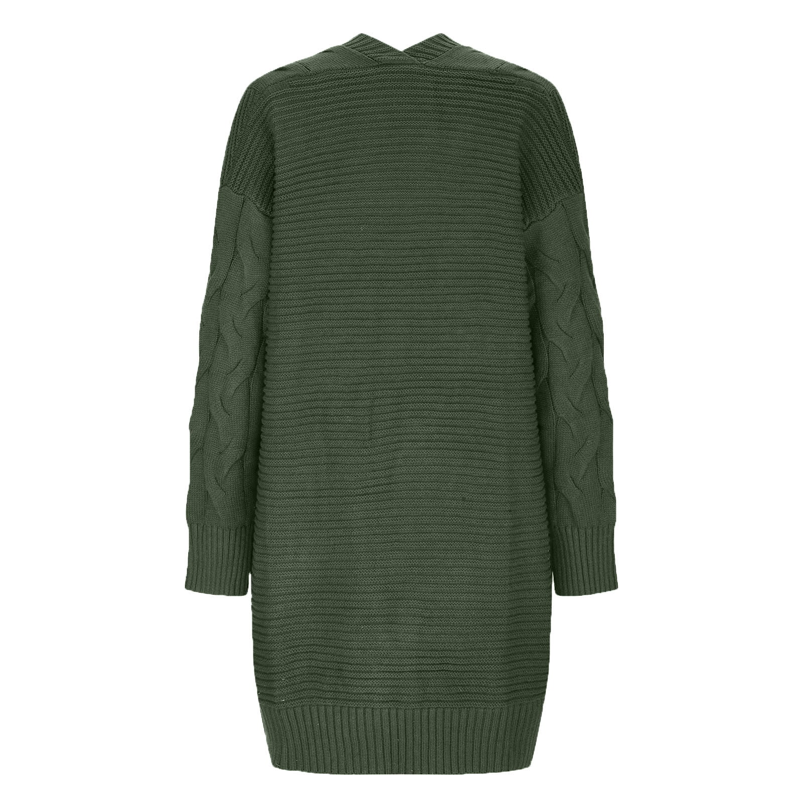 Sweater Jackets for Women Plus Size Knitted Style Medium Long Loose Double  Pocket Cardigan Sweater Jacket - Walmart.com