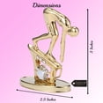 thumbnail image 4 of Matashi  24K Gold Plated Surfer Figurine Embellished with  Crystals, Surfing Gift for Surfer Boys Girls Teens, Trophy, 4 of 5