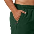 thumbnail image 7 of Men's Hiking Capri Pants Elastic Waist Athletic Crop Pants Casual Lightweight Workout Cropped Pants With Zipped Pockets, 7 of 7