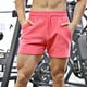 thumbnail image 5 of Pantalones cortos elásticos de entrenamiento para sentadillas para hombre - Algodón, color liso, tallas M-XXXL, estilo playero/casual, fácil cuidado, 5 of 5