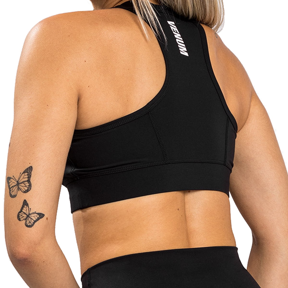 Venum Essential Medium Impact Sports Bra - Medium - Black