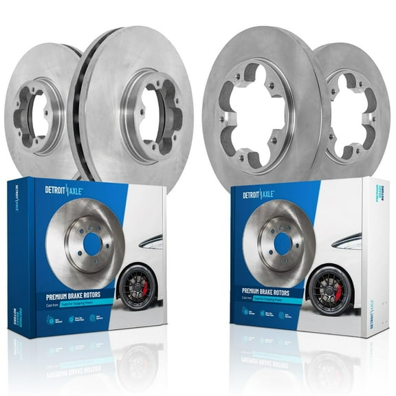 Detroit Axle - Brake Rotors for 2015-2023 Ford Transit-150 Transit-250 Transit-350, Disc Brake Rotors Replacement: 12.13" inch Front and Rear Rotor