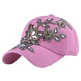 thumbnail image 2 of Baseball Cap Solid Color Windproof Lightweight Fashionable Hip Hop Hat Birthday Gift Baseball Caps hats for men Pink, 2 of 5