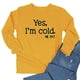 thumbnail image 2 of ICHUANYI ClearanceWomen Printed Long Sleeve Sweatshirt Pullover Shirts Blouse(Yellow, M) ICHUANYI WER20232080504956, 2 of 2
