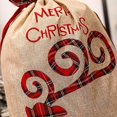 thumbnail image 5 of 2 Pcs Large Christmas Drawstring Gift Bag Santa Bag Christmas Sacks for Presents Red Velvet Christmas Gift Bag for Xmas Party Supplies Holiday Wrapping, 22 x 16 Inch, 5 of 7