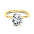 thumbnail image 6 of Bay - Moissanite Oval Cut Lab Diamond Solitaire Engagement Ring, 6 of 13