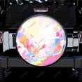 thumbnail image 2 of Motif Coloré Abstrait ic Polyester Universel Housse de Roue de Rechange pour Remorque RV SUV Camion Camping-Car, 2 of 5