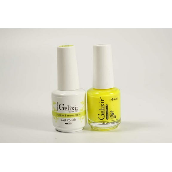 Gelixir Nail Polish Gel Matching Lacquer Yellow Banana 1 PK #065
