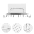 thumbnail image 4 of Eease Wall-Mounted Soap Holder with 4 Hooks for Shower/Bathroom, 4 of 6