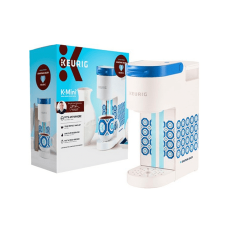 Keurig - Limited Edition Jonathan Adler K-Mini Single Serve K-Cup Pod Coffee Maker - White