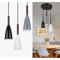 thumbnail image 2 of Lámpara De Techo Colgante Industrial Y Moderna, 3 Colores Modelo Negro, 2 of 4