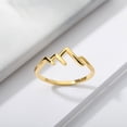 thumbnail image 6 of Geometric Copper Ring Mountain Peak Jewelry Nature Lovers, 6 of 7