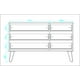 thumbnail image 5 of Comoda Cajonera de Madera, Estilo Moderno, Midtown Concept, 5 of 6
