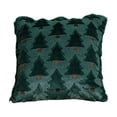 thumbnail image 3 of HJuyYuah Christmas Pillow Covers, 18x18 in Christmas Tree Decorative Pillow Cases with Zipper, Cozy Decor Covers for Living Room ,Couch, Sofa, Bed (Green-A), 3 of 8