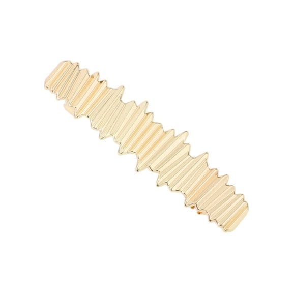 Unique Bargains 1 Pc Fashion Irregular Hair Clips for Home Gold Tone