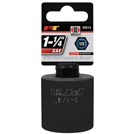 

1PK Performance Tool M814 1/2 Dr. 1-1/4 6-Point Impact Socket