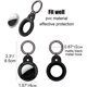 thumbnail image 3 of Paquete de 2 fundas protectoras para Airtag Finder con acabado mate, llavero de metal, soporte Compatible con Apple Air Tag (negro + verde), 3 of 5