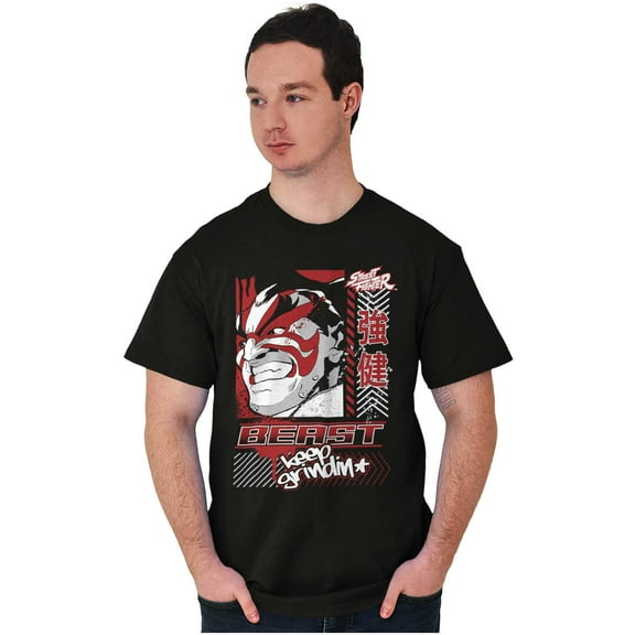 Street Fighter E Honda Beast Grindin Men's Graphic T Shirt Tees Brisco Brands S