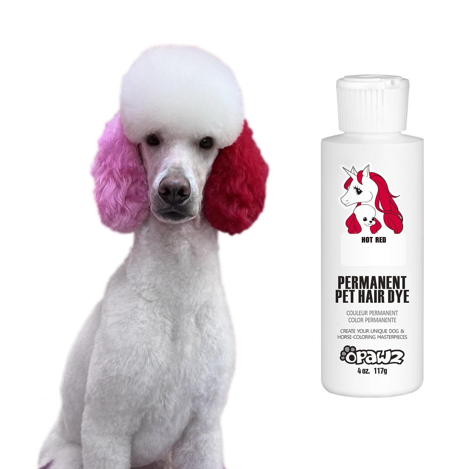 Adorable Pink Dog Hair Dye by OPAWZ - Lasts 20 Washes