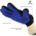 thumbnail image 2 of Vertall 2-Pack Blue Pet Grooming Gloves - Deshedding Mitt to Brush and Remove Pet Hair, 2 of 5