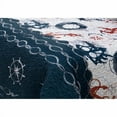 thumbnail image 2 of King Size Modern Coastal Anchor Polyester Reversible Quilt Set, 2 of 2