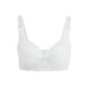 thumbnail image 1 of SOSTENES CHIC para Mujeres Copas Completas Transpirables Confort Encaje Floral Cobertura Total Sin Almohadillas Con Aros 34/75 Ajuste 32B Blanco, 1 of 5