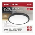 thumbnail image 4 of Blink Pro - 34w 19 in. CCT Selectable LED Round Surface Mount Black Finish, 4 of 14
