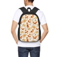 thumbnail image 4 of Fuzoiu Flower Fox Print Large Capacity Backpack,Travel Backpack,Laptop Bag,College School Rucksack Bag,for School, Travel & Outdoor Activities, 4 of 6