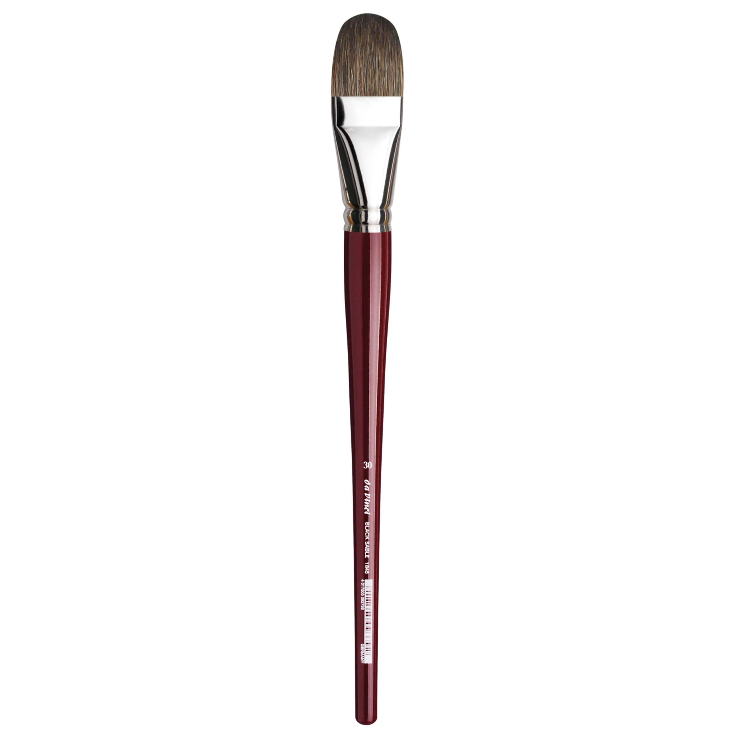 da Vinci Brush Black Sable Oil Brush, Filbert, 30