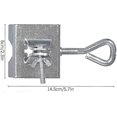 thumbnail image 2 of 2024,Umbrella Fixed Metal Clip Heavy Duty Umbrella Fixing Clip Parasol Decking Clamp for Sun Shade, 2 of 5