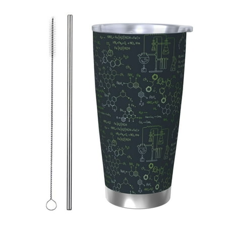 

Junzan Chemistry Formulas 2 for 20oz Stainless Steel Insulated Car Cup with Spillproof Lid - Insulated Coffee Mug Thermal Cup-Straw Two-piece Set