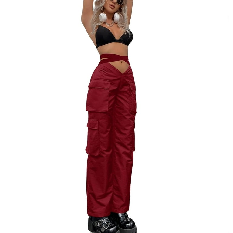 Looking for the Red Hot Red Belted Cargo Pants ?, Find Womens Pants and  more at Tobi! - 50% Off Your First Order - …