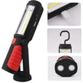 thumbnail image 4 of Luz de trabajo LED recargable con linterna LED magnética, lámpara de inspección COB inalámbrica, batería de 2200 mAh, para exteriores, camping, taller, emergencia, garaje (roja), 4 of 5