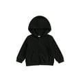 thumbnail image 1 of xiaxaixu Chandail à Capuchon pour Enfants, Chandail à Capuchon à Manches Longues à Fermeture Éclair, Veste de Survêtement Unie pour Garçons Filles, 1 of 7