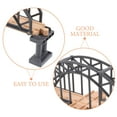 thumbnail image 3 of GOOHOCHY 2pcs Plastic Bridge Pier Wooden Train Track Bridge for Imaginative Play for Children, 3 of 8