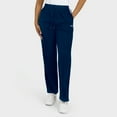 thumbnail image 4 of Women's WEAR by Erin Andrews Navy New England Patriots Color-Block Straight Leg Pants, 4 of 5