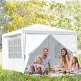 thumbnail image 2 of Costway 3 x 3 m Gazebo Pabellón Plegable de Patio Carpa Emergente con 4 Paredes Laterales Desmontables Ventanas Gran Dosel Tubos de Metal, 2 of 9