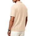 thumbnail image 3 of RICHCOIN Polo Shirts for Men Textured Knit Golf Shirts Casual Short Sleeve Old Money Tops, 3 of 7