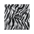 thumbnail image 4 of INSPIRE CHIC Women Zebras Printed Satin Large Square Scarves, 35"x35" Silky Neck Scarf Neckerchief Head Wrap Bandanas 35.4x35.4" White, 4 of 6