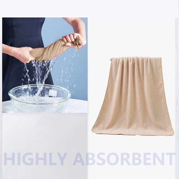 Kugisaki Microfiber Bath Towel Soft Thicken Towel Absorbent Quick Dry Bath Towel for Bathroom Pool