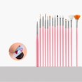 thumbnail image 5 of Nail Art Brush Set - 15 Pcs For Gel Polish, Dotting, Drawing And Painting Nails, 5 of 5