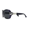 thumbnail image 2 of Womens Anti-Glare Polarized Oval Round Butterfly Buckle Hinge Sunglasses Purple Black, 2 of 4