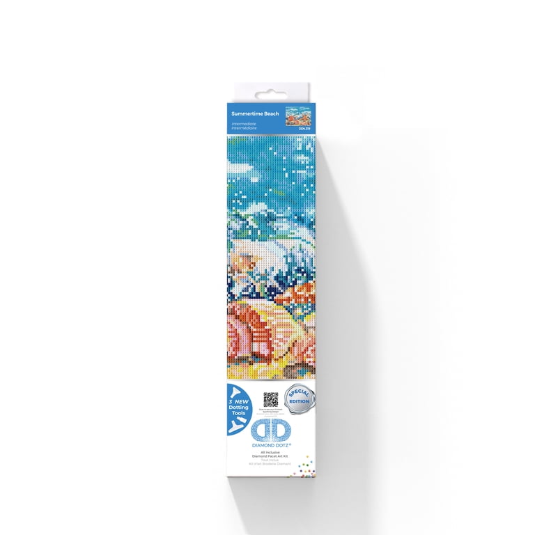 DIAMOND DOTZ Diamond Painting Kit Summertime Beach Shells 16x12