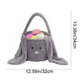 thumbnail image 3 of Plush Easter Bunny Basket Easter Buckets with Long Plush Ear Personalized Egg Hunting Easter Bags,Bunny Easter Tote Bags for Easter Decorations Candy…, 3 of 6