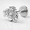 silver, variant on 18G Titanium Bee Flat Back Stud Earrings, Silver, Threadless Push-In Labret for Cartilage Tragus Helix Nose, 1 Pair