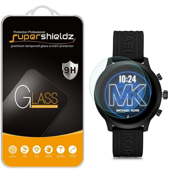 [2-Pack] Supershieldz for Michael Kors Access Gen 4 MKGO Smartwatch (MKT5070, MKT5071, MKT5072, MKT5073, MKT5094) Tempered Glass Screen Protector, Anti-Scratch, Anti-Fingerprint, Bubble Free