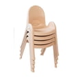 thumbnail image 2 of Angeles 13 in. Kids Stacking Chair in Natural Tan - Set of 4, 2 of 2