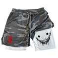thumbnail image 1 of Pantalones cortos para correr Anime Berserk para hombre, pantalones cortos deportivos 2 en 1 para entrenamiento de gimnasia y Fitness, entrenamiento de secado rápido, trote, doble cubierta, verano, 1 of 4
